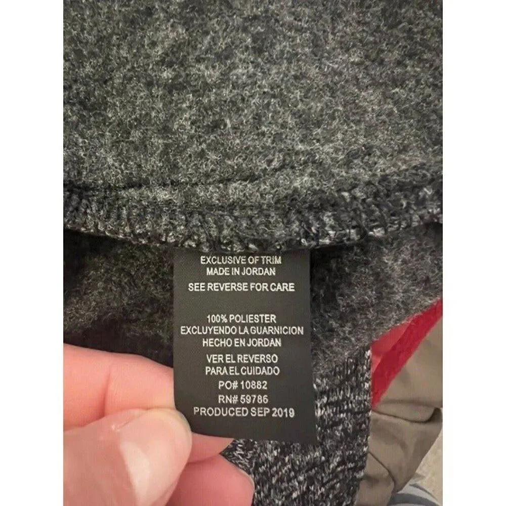 Beverly Hills Polo Club Mens Small Gray 1/4 Zip Long Sleeve Pullover Sweater